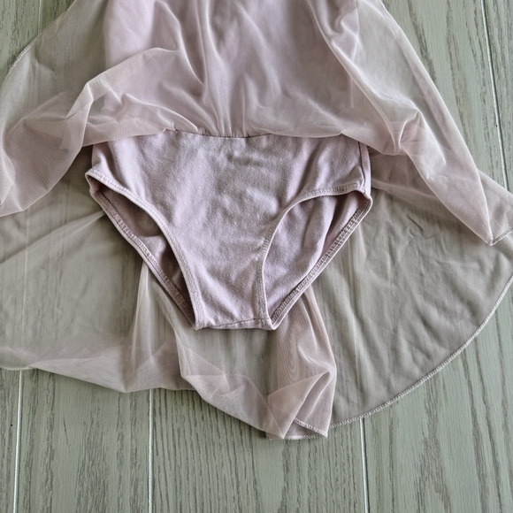 Toddler Girl Pink Ballerina Gymnastics One Piece – Size 110 (2-3 Years) - Picture 4 of 7